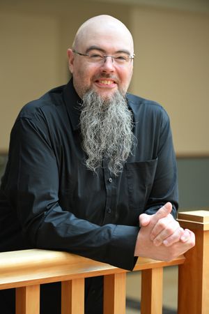 Wes Dean wearing a black shirt